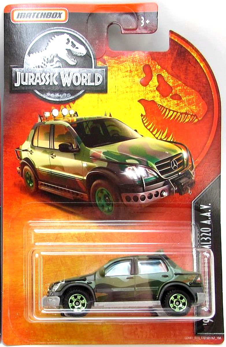 matchbox jurassic world mercedes