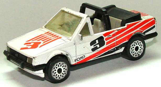 matchbox ford escort cabriolet 1985