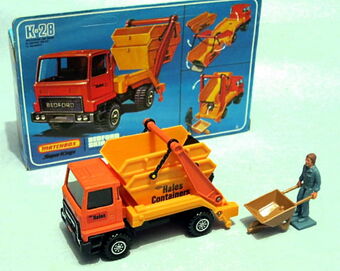 matchbox skip truck