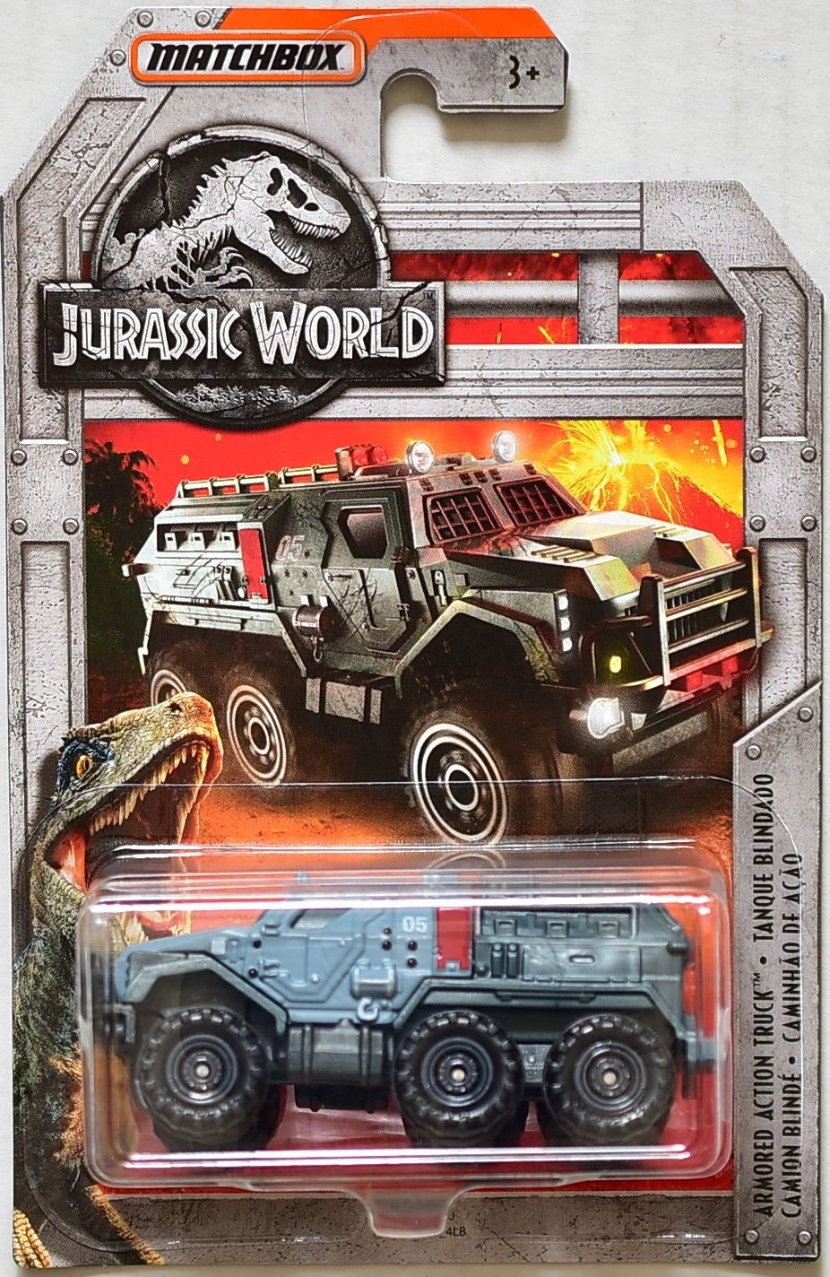 jurassic world matchbox cars
