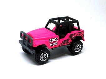 matchbox pink jeep