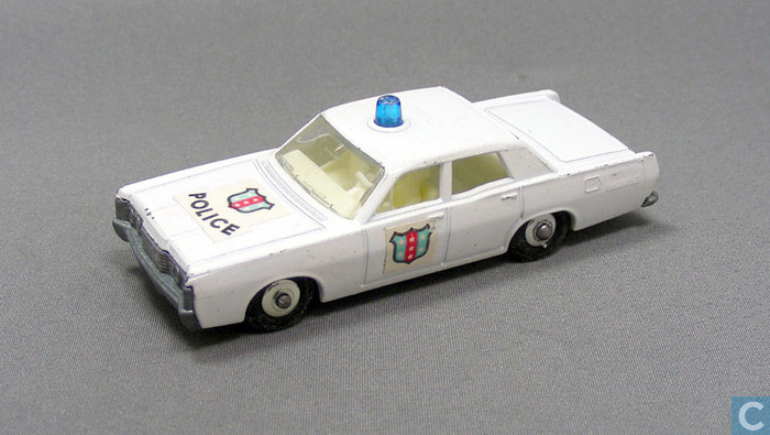 matchbox mercury police car
