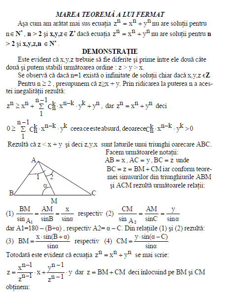 Marea Teoremă A Lui Fermat Math Wiki Fandom