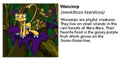 Woozerp trading card
