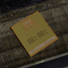 Cold pizza