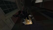 Max saltando del edificio