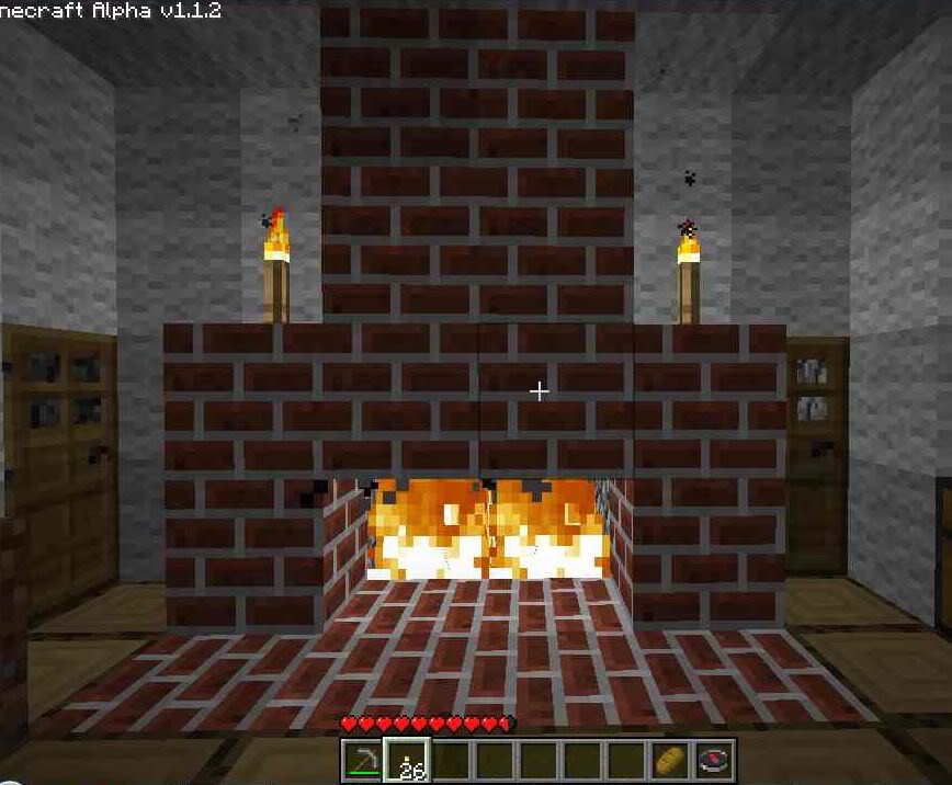 Image Brick Fireplace Jpg Minecraft Creations Wiki Fandom Brick Fireplace Jpg