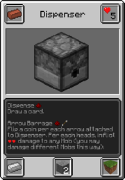 Dispenser | Minecraft TCG Wiki | FANDOM powered by Wikia