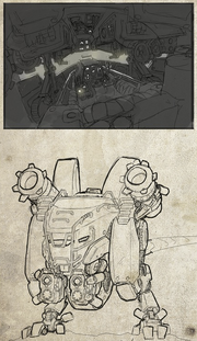 Mech suit inside