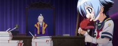 Hakama in his office with Shiranui