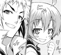 Shiranui and Zenkichi exchange grins