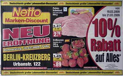 Netto anzeige