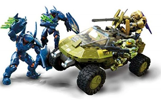 halo mega bloks warthog run