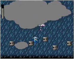 Megaman going to pit