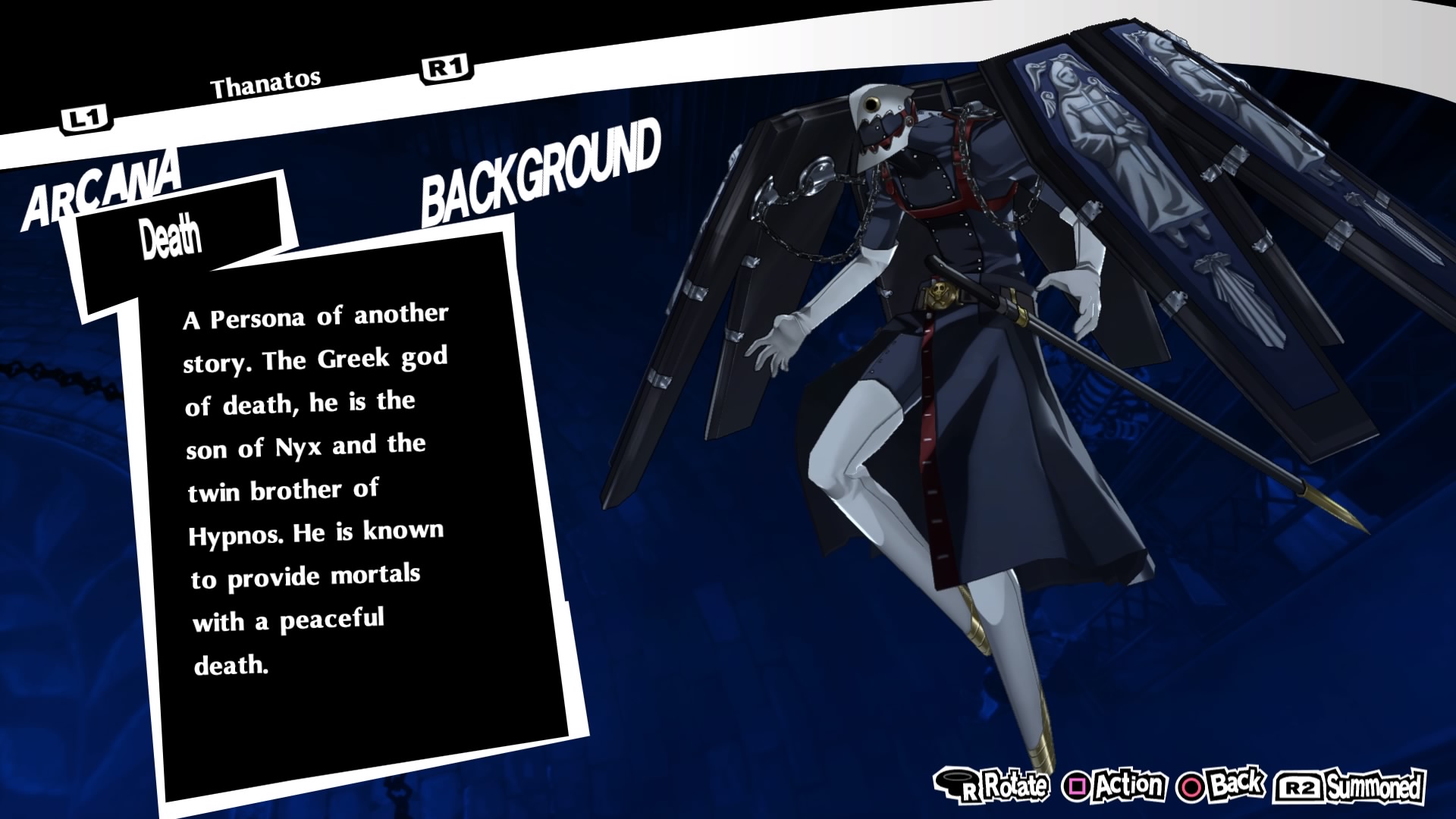 Image - P5 Thanatos.jpg | Megami Tensei Wiki | FANDOM powered by Wikia