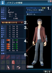 Charater Status Screen