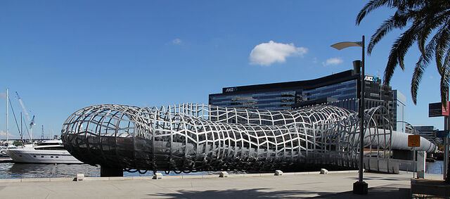 File:Web Bridge in Docklands.jpg