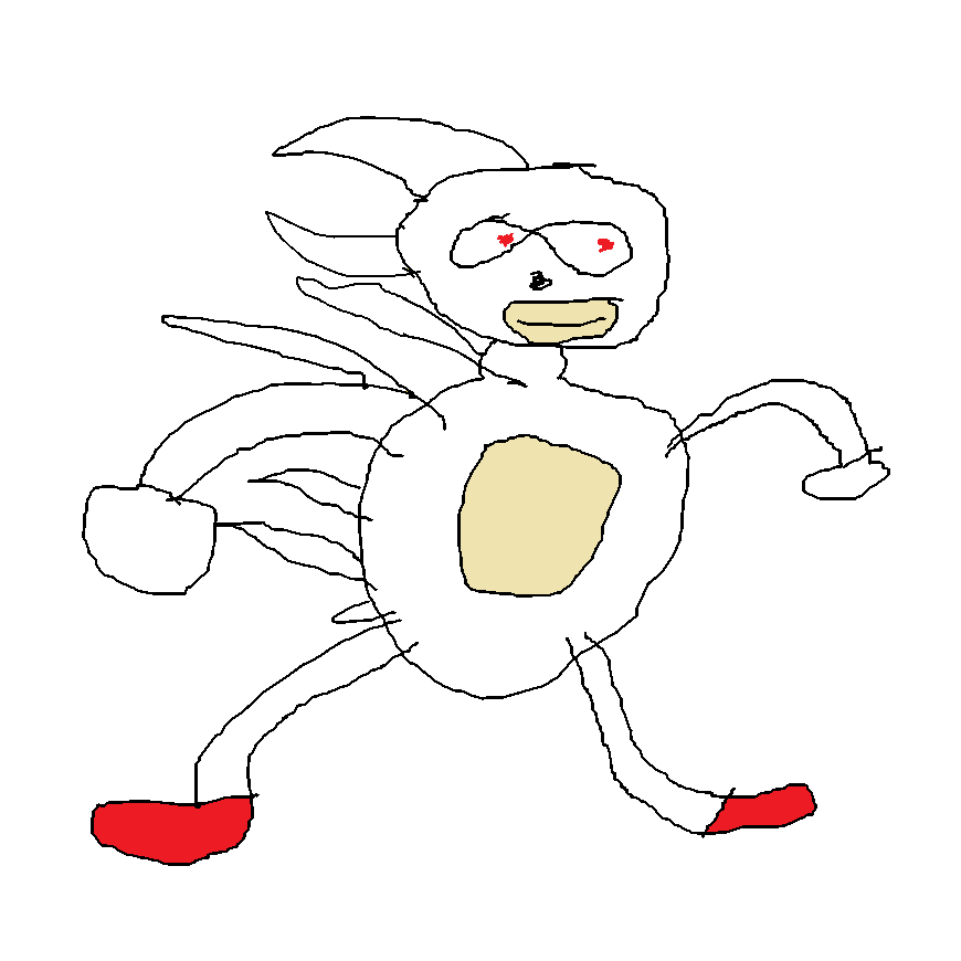 hyper sanic  sanic can also turn into hyper sanic if he