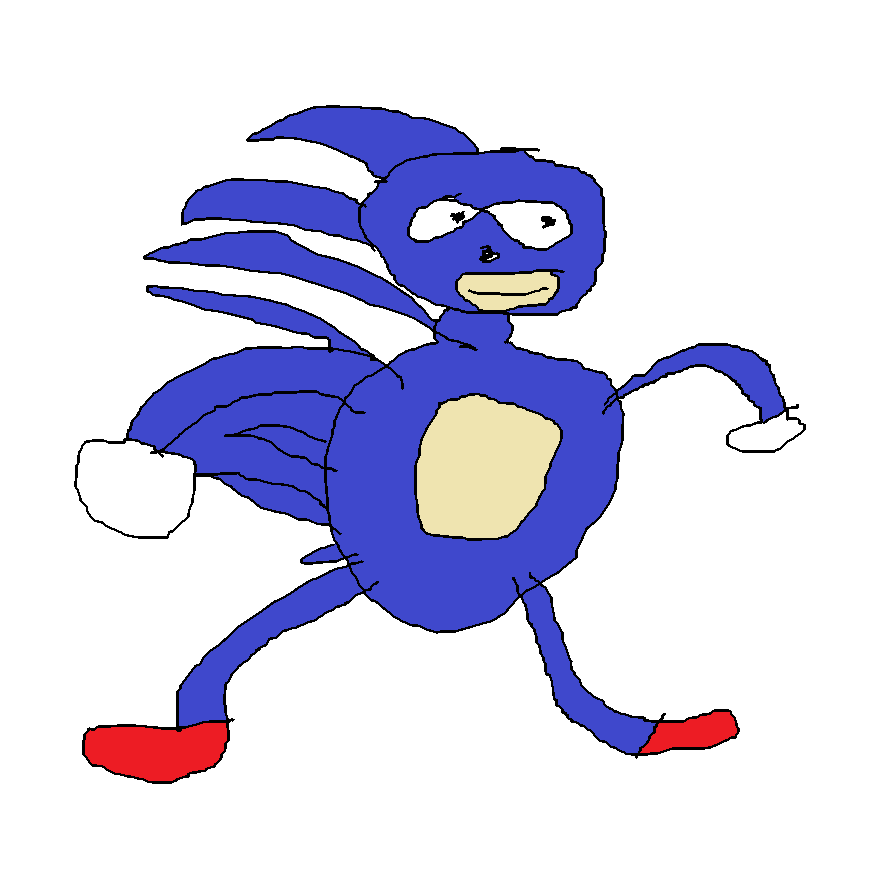 Sonic Running Away Meme