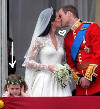 Image for the royal wedding frowning bridesmaid