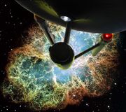 Enterprise NCC-1701 LeavingNebula