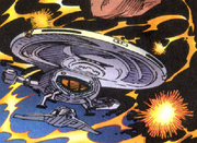 Voyager dock Frachter