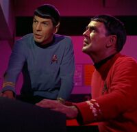 Scott and Spock, 2266