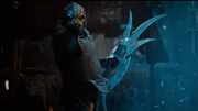 Klingon warrior with bat'leth, 2259