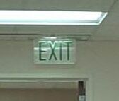 Exit sign