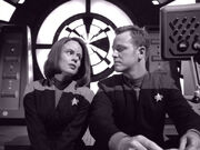 Torres and Paris on the holodeck