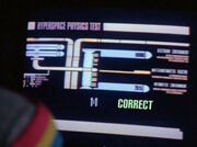 Hyperspace physics test