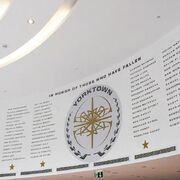 Yorktown memorial wall
