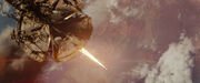 Narada fires a mining beam into Earth
