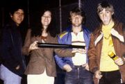 Bill George 2nd right and Lisa Morton 2nd left in 1978