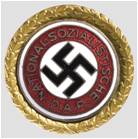 Golden Nazi Party Pin