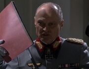 German General with Hitler report