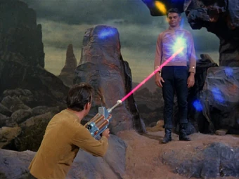 Image result for star trek phaser battle