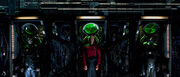 Picard surrounded by Borg