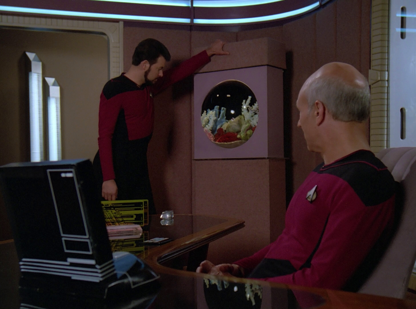 Image Riker and Picard discuss promotion jpg Memory Alpha FANDOM