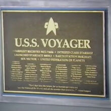 Uss Voyager Dedication Plaque Memory Alpha Fandom