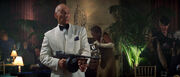 Picard firing a Tommy gun