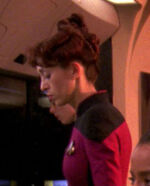 Female command bridge officer, 2370