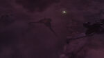 Klingon birds-of-prey in thermobaric clouds