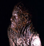 Night alien in corridor