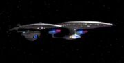 Excelsior starboard of Galaxy