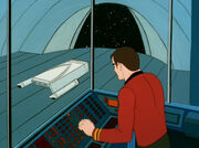 Das Aquashuttle im Hangar der Enterprise