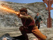Kira firing phaser