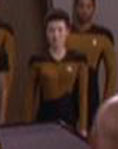Female engineer in shuttle bay, 2364