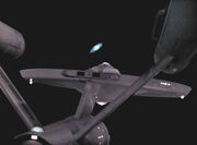 USS Enterprise turning from Andromeda
