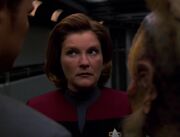 Paris und Neelix appellieren an Janeway den Uxali zu helfen
